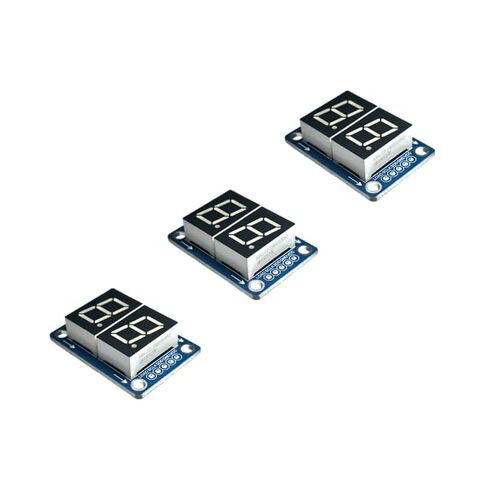 [LED595-01] 74HC595 2-Digit 7-Segment LED Module (3pcs) in Kuwait