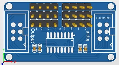 [MCS0595-02] 74HC595 Shiftout Module (3pcs) in Kuwait