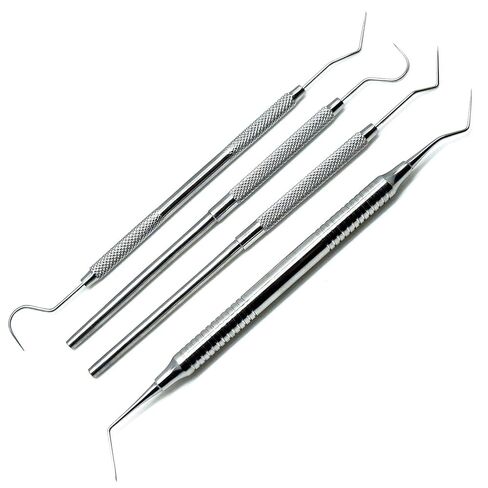 Dental Explorers 23, 9, 23/17A, Dg16 Probes Diagnostic Endodontic Examination 4 Pieces Instruments Set in Kuwait