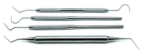 Dental Explorers 23, 9, 23/17A, Dg16 Probes Diagnostic Endodontic Examination 4 Pieces Instruments Set in Kuwait