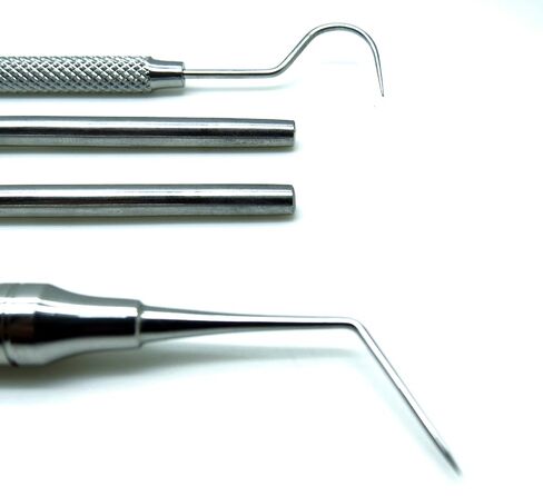 Dental Explorers 23, 9, 23/17A, Dg16 Probes Diagnostic Endodontic Examination 4 Pieces Instruments Set in Kuwait