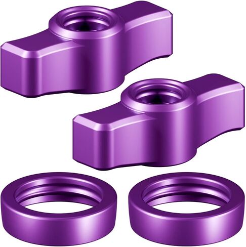 Tackform DURALOCK Billet Aluminum Anodized Knob and Ring Accent Kit - ONLY Compatible DuraLock 20 Series Arms | 2 Knobs & 2 Rings Included | Red in Kuwait