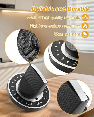 4 قطع من مقابض الموقد السطحي مناسبة لنماذج Jenn Air Cooktop المحددة استبدال Y700854 AP4290230 700854 1246687 7-0854 7-7697 707697 AH2201285 EA2201285 PS2201285 Y707697 in Kuwait
