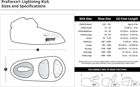 أحذية/أحذية ProForce Lightning Kicks Sparring - أسود - مقاس 13-14 | كبير جدًا in Kuwait