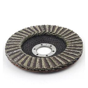 1pcs 4.5 Inch Diamond Electroplated Flap Disc - Polishing Wheels for Metal, Glass, Stone & Concrete - Grit 60#-400#(100Grit) in Kuwait
