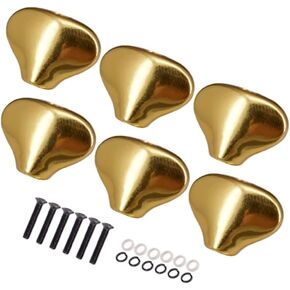 6PCS Guitar Tuning Pegs – Zinc Alloy Fishtail Machine Heads with Comfort Grip for Electric Bass, 0.79" Width, 3.8-4mm Hole(Black) in Kuwait