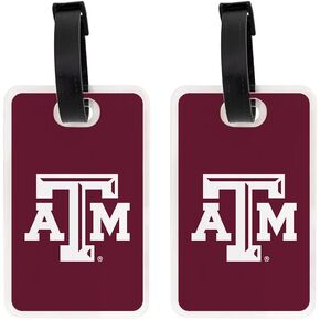 علامة الأمتعة لجامعة Desert Cactus Texas A&M - عبوة من قطعتين من بطاقة تعريف السفر الرسمية من TAMU Aggies للحقائب والحقائب والحقائب المحمولة (عبوة من عبوتين من علامة الأمتعة الأكريليك B) in Kuwait
