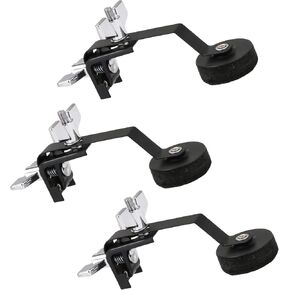 3Pcs Drum Mutes, Black Snare Drum Mufflers with Metal Clip & Felt Pad - Noise Reduction for 12" 14" 16" Snare Drums (145x65mm) in Kuwait