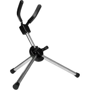 Foldable Alto Saxophone Stand, Portable Tenor Sax Tripod Stand, Metal Musical Instrument Accessories, Compact Saxophone Storage Rack, Universal for Alto/Tenor Sax, 5.9 in / 149 cm Leg, Silver in Saudi Arabia