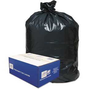 بطانات العلب الكلاسيكية 303618B ذات طبقتين منخفضة الكثافة، 30 جالونًا، .71 مل، 30 × 36، أسود، 250/كرتون in Kuwait