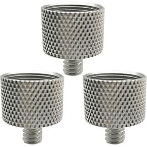Microphone Stand Adapter Screws 3pcs 5/8 Inch Female to 1/4 Inch Male Threaded Metal Converter Nut Handy and Sturdy for Mic Clamp and Microphone Stand in Saudi Arabia