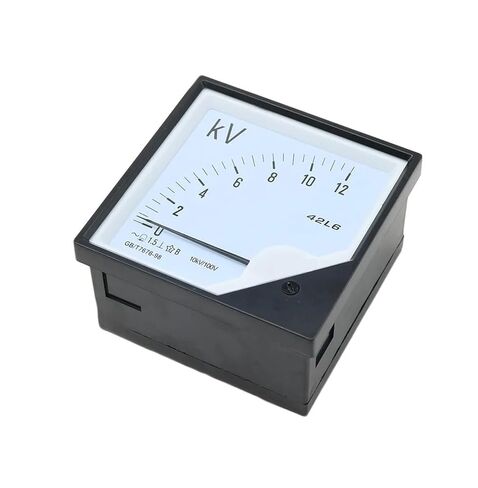 1pc 42L6-V AC Voltmeter Analog Panel Pointer Voltmeter 10KV/100V Mechanical Meter Voltmeter 120 * 120mm in Kuwait