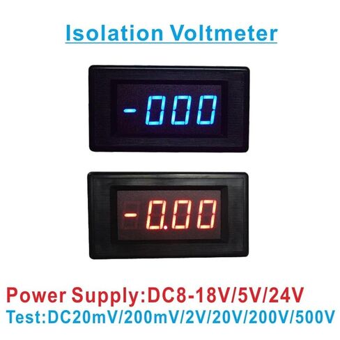 1pc YB5135Ai 3 1/2 LED Digital Voltmeter Isolation Meter 200mV/2V/20V/200V/500V Voltage Meter Tester Volt Panel Meter Voltmetre(Red,DC500V,Power Supply DC5V) in Kuwait