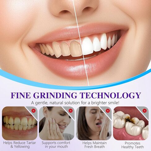 Natural Teeth Whitening Powder – Oral Care Powder for Removing Surface Stains, Fresh Breath Support, Gentle Deep Cleaning Tooth Powder for Daily Dental Hygiene (35g) in Kuwait