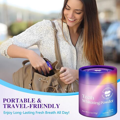 Natural Teeth Whitening Powder – Oral Care Powder for Removing Surface Stains, Fresh Breath Support, Gentle Deep Cleaning Tooth Powder for Daily Dental Hygiene (35g) in Kuwait