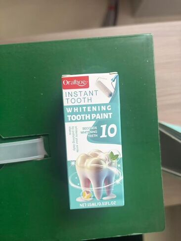 Instant Teeth Whitening Paint - Peroxide-Free Tooth Whitening Polish, Gentle for Sensitive Teeth, Portable On-the-G in Kuwait