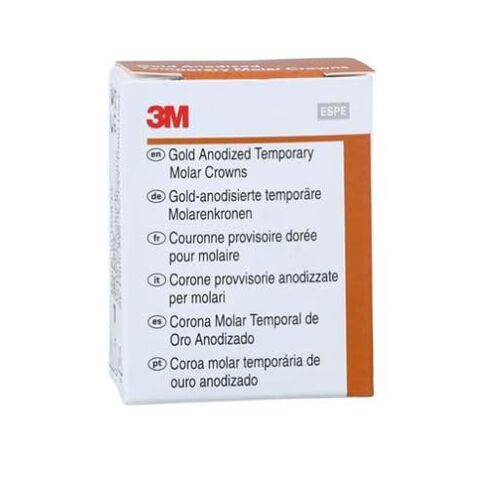 3M Solventum 940345 Unitek Crowns Gold Anodized 1st Molar #5 Lower Right 5/Bx in Kuwait