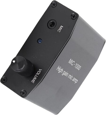 High Sensitivity ALC Control Microphone Amplifier 1000x Amplification for Mobile Phone Recording Compact Size for Musicians and Podcasters Aluminum Alloy ABS in Kuwait