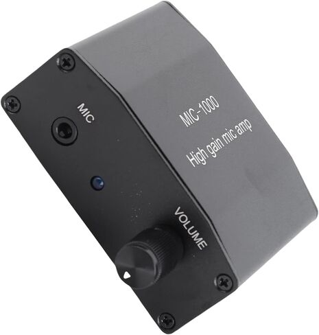 High Sensitivity ALC Control Microphone Amplifier 1000x Amplification for Mobile Phone Recording Compact Size for Musicians and Podcasters Aluminum Alloy ABS in Kuwait