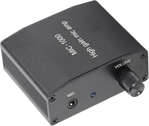 High Sensitivity ALC Control Microphone Amplifier 1000x Amplification for Mobile Phone Recording Compact Size for Musicians and Podcasters Aluminum Alloy ABS in Kuwait