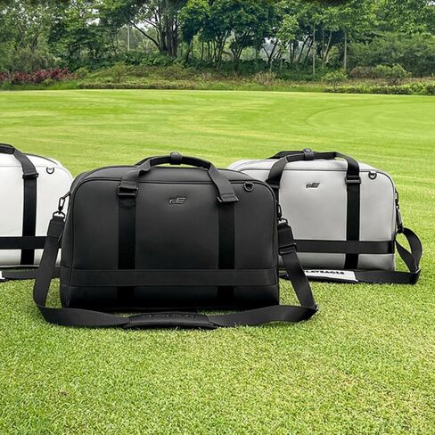Qianly Golf Clothes Bag Large Capacity Golf Duffel Bag Adjustable Shoulder Strap Shoe Compartment Duffel for Golfers, Travel, Array, Black in Kuwait