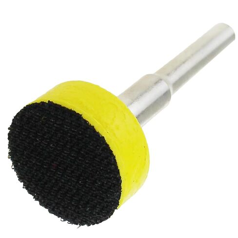 TAODAN 5PCS 1 Inch Hook Loop Wheel Pads with 1/4 Inch Shank Drill Adapter Kit for Grinding and Polishing Metal Wood Rubber Leather Plastic in Kuwait