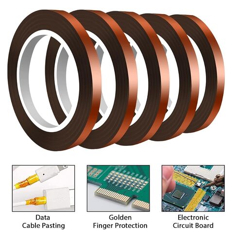 Heat Tape 3.5 inch Heat Resistant Tapes for Sublimation No Residue Heat Press Tape Reusable Good Adhesiveness Heat Transfer Tape High Temperature Tape for Electronics Soldering in Kuwait