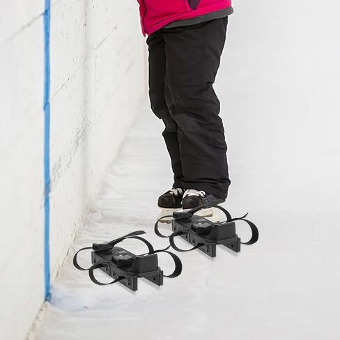 Luxshiny Toddler Ice Skates with Adjustable Fixing Straps Lightweight Stable Double Runner Training Skates for Kids Beginner Ice Skating in Kuwait