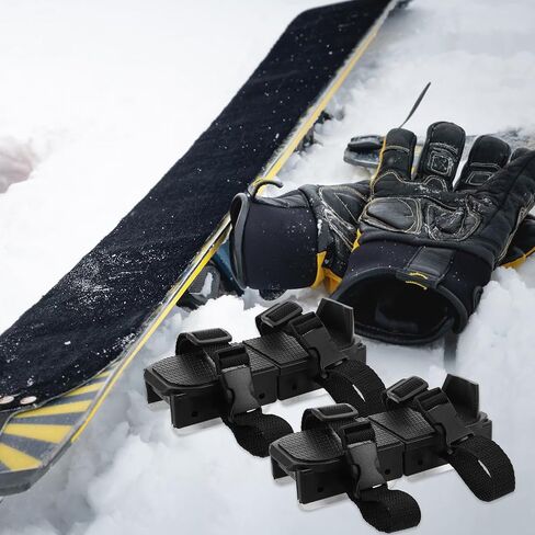 1 Pair Adjustable Ice Skates and Beginners with Comfortable Fit and Plastic Material, for Outdoor Skiing and Winter Sports Training in Kuwait