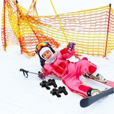 1 Pair Adjustable Ice Skates and Beginners with Comfortable Fit and Plastic Material, for Outdoor Skiing and Winter Sports Training in Kuwait