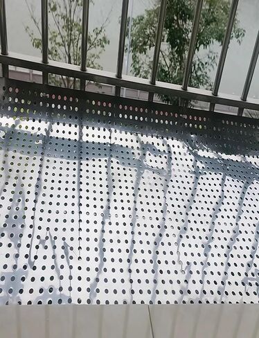 304 Stainless Steel Perforated Sheet - Industrial Metal Plate for Cat Balcony Nets, Leakproof Window Anti-Fall Mesh Pad, Decorative Anti-Theft Screen Grilles (35x280cm) in Kuwait