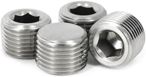 5 قطعة 1/8 "BSPP ذكر Therad 304 الفولاذ المقاوم للصدأ غطاء نهاية تركيب الأنابيب السداسية الداخلية من الفولاذ المقاوم للصدأ in Kuwait