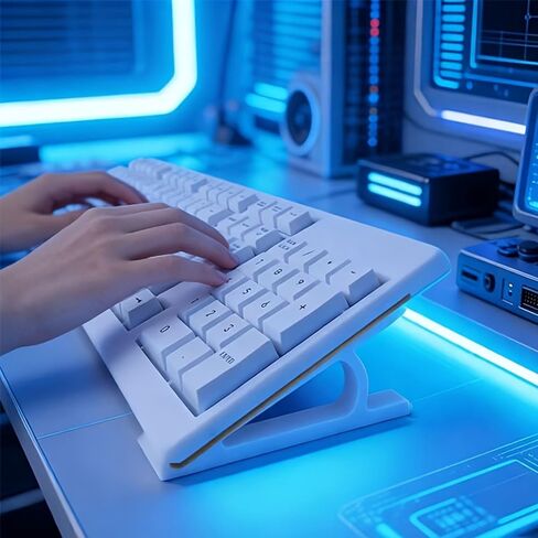 Ergonomic Keyboard Riser Stand, Non-Slip Keyboard Lift Support, Adjustable Desk Keyboard Angle Holder for Office Gaming Use, Universal Keyboard Tray in Saudi Arabia