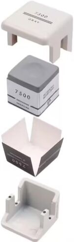 TP7500 Billiard Chalk – Square Grey Fine Powder Snooker & Pool Cue Chalk, Non-Slip, Neutral & Premium Tip Grip for Professional Game Play in Kuwait