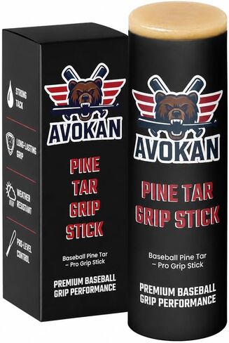 Pine Tar Baseball Grip Stick – Premium Pine Tar Stick for Strong Tack, Long-Lasting Grip & Weather-Resistant Bat Control – Pro Baseball Pine Tar Grip – Pine Tar for Baseball – Bat Grip in Kuwait
