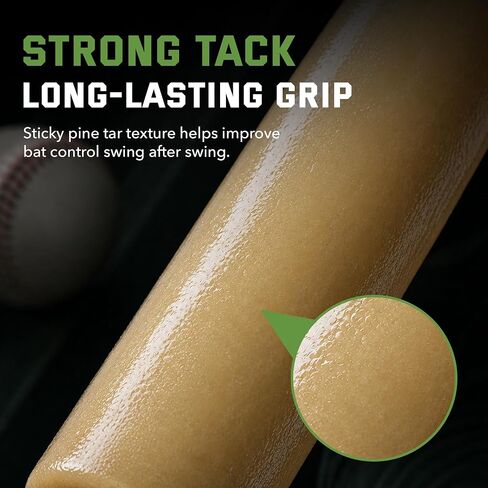 Pine Tar Baseball Grip Stick – Premium Pine Tar Stick for Strong Tack, Long-Lasting Grip & Weather-Resistant Bat Control – Pro Baseball Pine Tar Grip – Pine Tar for Baseball – Bat Grip in Kuwait