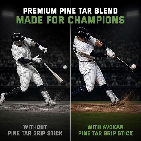 Pine Tar Baseball Grip Stick – Premium Pine Tar Stick for Strong Tack, Long-Lasting Grip & Weather-Resistant Bat Control – Pro Baseball Pine Tar Grip – Pine Tar for Baseball – Bat Grip in Kuwait