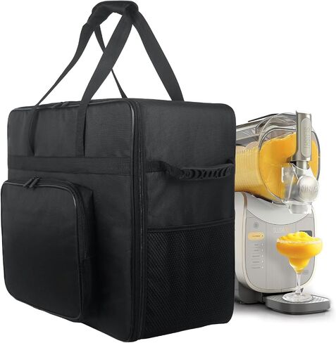 Carrying Case for Ninja SLUSHi XL Smart Frozen Drink Maker FS601BR, Portable Travel Tote Storage Bag with Front-Opening Design for Ninja Slushie XL Machine Accessories (Black) in Kuwait