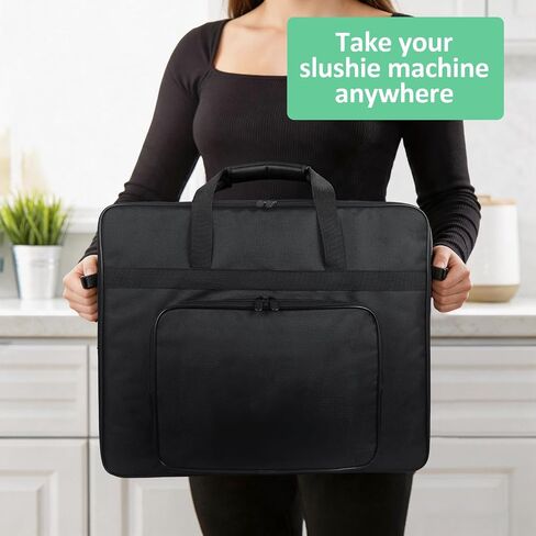 Carrying Case for Ninja SLUSHi XL Smart Frozen Drink Maker FS601BR, Portable Travel Tote Storage Bag with Front-Opening Design for Ninja Slushie XL Machine Accessories (Black) in Kuwait