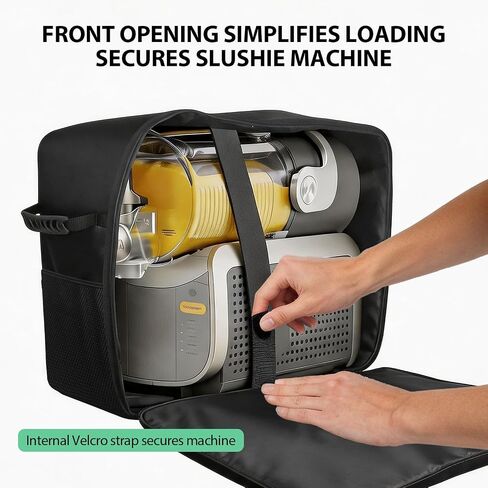 Carrying Case for Ninja SLUSHi XL Smart Frozen Drink Maker FS601BR, Portable Travel Tote Storage Bag with Front-Opening Design for Ninja Slushie XL Machine Accessories (Black) in Kuwait