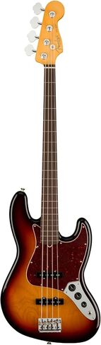 Fender American Professional II Jazz Bass، 3 ألوان Sunburst، Fretless، لوحة أصابع من خشب الورد in Kuwait