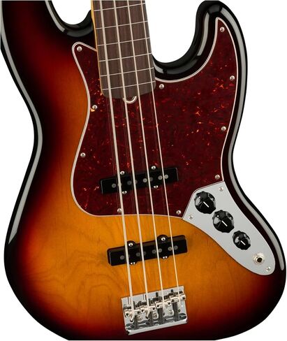 Fender American Professional II Jazz Bass، 3 ألوان Sunburst، Fretless، لوحة أصابع من خشب الورد in Kuwait