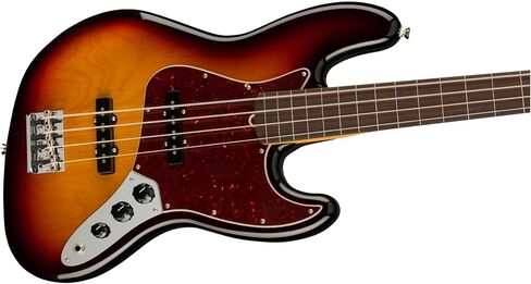 Fender American Professional II Jazz Bass، 3 ألوان Sunburst، Fretless، لوحة أصابع من خشب الورد in Kuwait