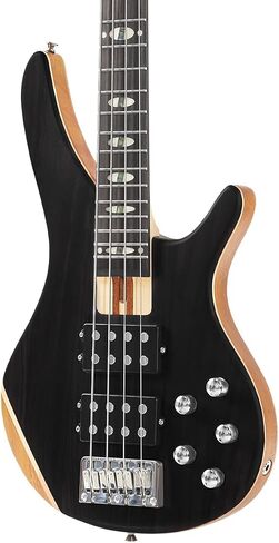 Bullfighter 4-String Electric Bass Guitar, Professional Natural Wood Bass Guitar with Natural Matte Finish, Simple Unpainted Aesthetic DB in Kuwait