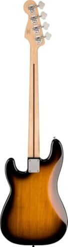 Squier Squier Sonic Precision Bass, 2-Color Sunburst, Maple Fingerboard Bundle with Fender Classic Guitar Picks 12-Pack, 10ft Series Instrument Cable Black, Logo Guitar Strap 2in Black with White in Kuwait