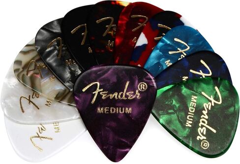 Squier Squier Sonic Precision Bass, 2-Color Sunburst, Maple Fingerboard Bundle with Fender Classic Guitar Picks 12-Pack, 10ft Series Instrument Cable Black, Logo Guitar Strap 2in Black with White in Kuwait
