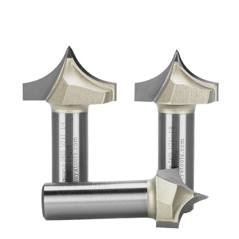 Point Cutting Round Over Bit Carbide Carving Tool Woodworking Tip Arc Edge Milling Cutter MDF Engraving Router Bit(12.7x44.45) in Saudi Arabia