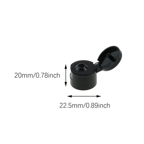 40PCS 20mm Black Plastic Screw Top Cap Repackaging Bottles Lids Suitable for Refillable Shampoo/Lotion Bottles in Kuwait