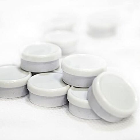 20MM / 13MM Dual/Single Tone Flip Top Seals[Caps] (20MM, White-White, 25) in Kuwait