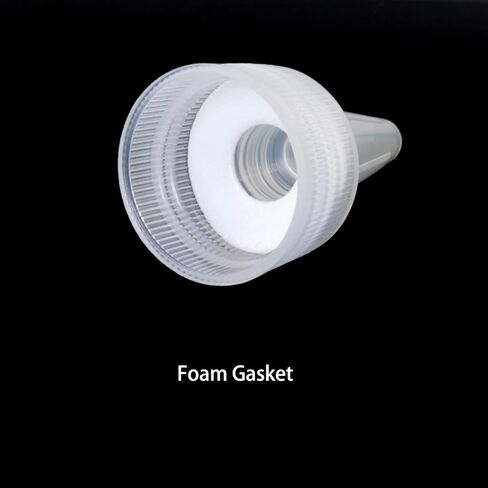 MEETOOT 20PCS PP Plastic Rotary Bottle Caps 20 Teeth Tip Transparent Squeeze Lid Suitable for Flavouring Bonding Painting in Kuwait